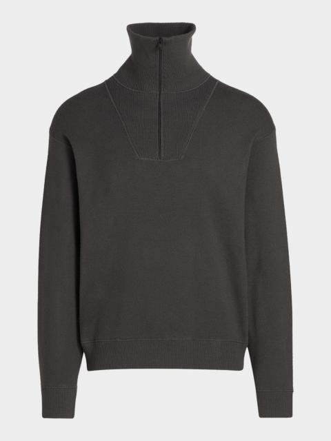 Theory Men's Merino Wool Mock Neck Half-Zip Sweater