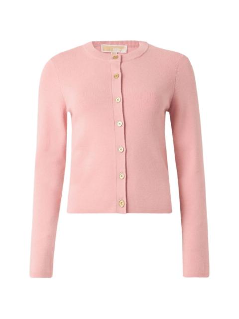 MICHAEL KORS wool ribbed cardigan
