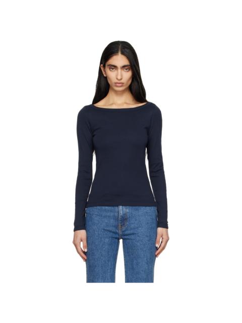 FLORE FLORE Navy Steffi Longsleeve T-shirt