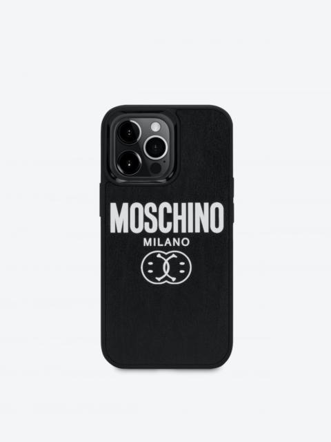 Moschino DOUBLE SMILEY® LOGO IPHONE 13 PRO COVER