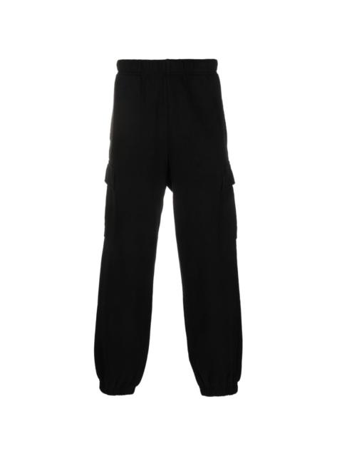 logo-patch cotton cargo trousers
