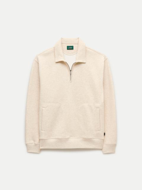 J.CREW '83 fleece quarter-zip polo sweatshirt