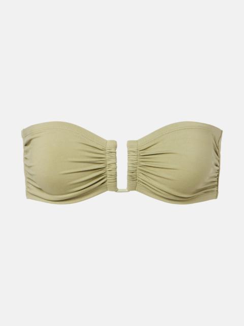 ERES Show gathered bandeau bikini top