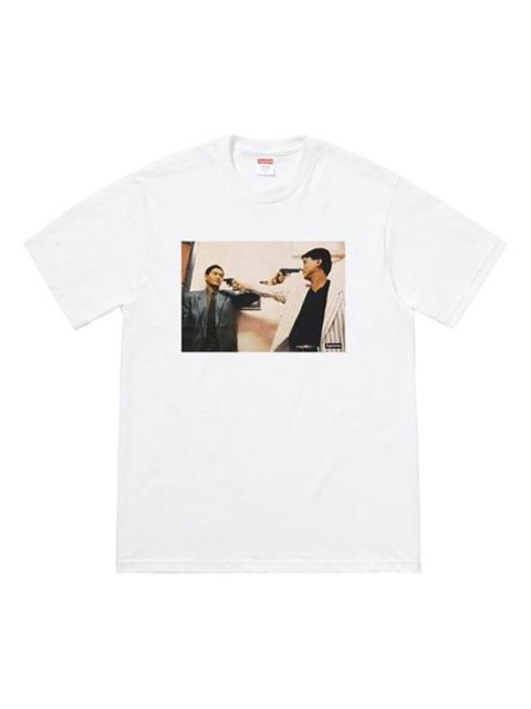 Supreme Supreme FW18 The Killer Trust Tee Bloody Twins Chow Yun Fat Printing Short Sleeve Unisex White SUP-F