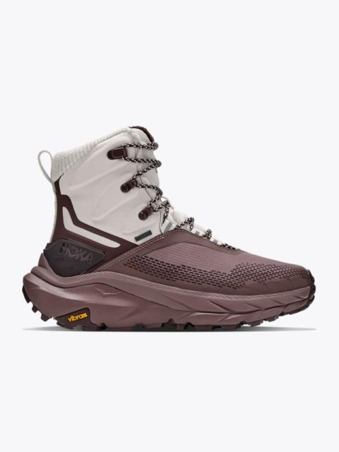 HOKA Women's Kaha 2 Frost GTX Shoes in Alabaster/Smoky Quartz