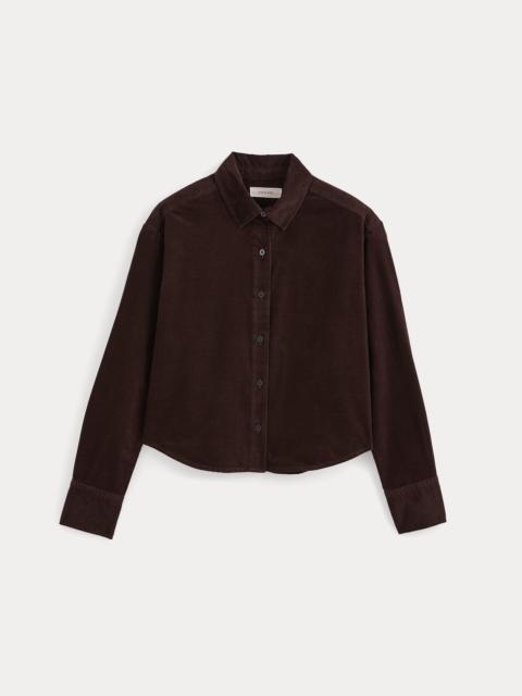 EVERLANE CROPPED SHIRT IN PINWALE CORDUROY