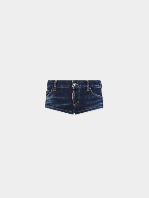 DSQUARED2 DARK BUSTED REBEL HOT PANTS