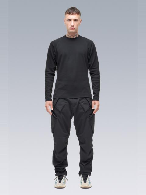 ACRONYM S27-PR Cotton Rib Longsleeve Shirt Black, Size: Medium