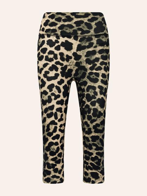 P.E NATION SIGNATURE CAPRI LEGGING IN LEOPARD PRINT
