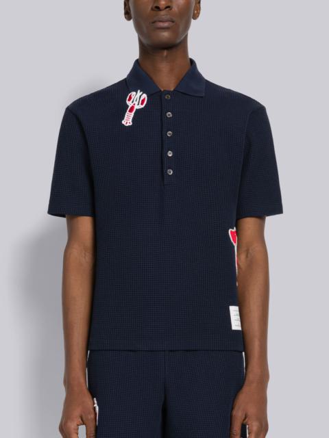 Thom Browne Check Short Sleeve Polo