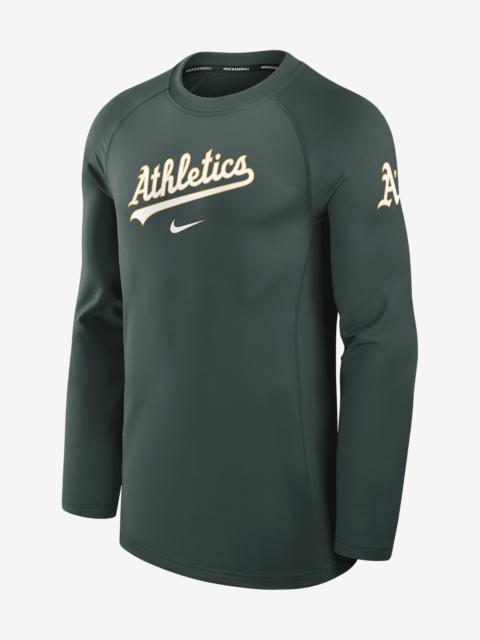 Oakland Athletics Authentic Collection Game Time Nike Men's Dri-FIT MLB Long-Sleeve T-Shirt