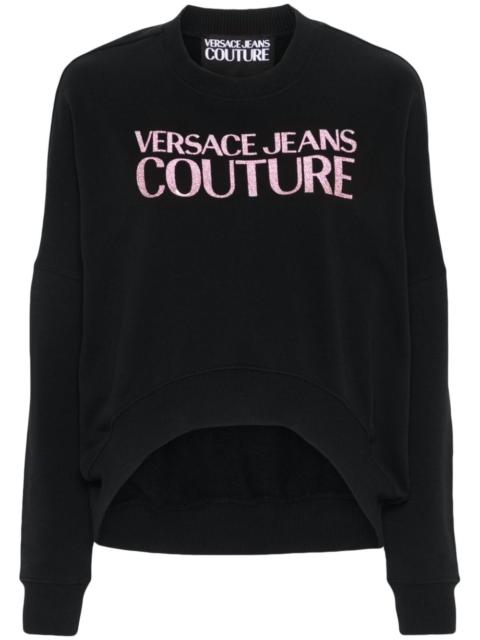 VERSACE JEANS COUTURE logo-print cotton sweatshirt