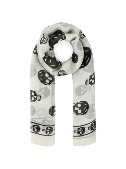 skull-print scarf