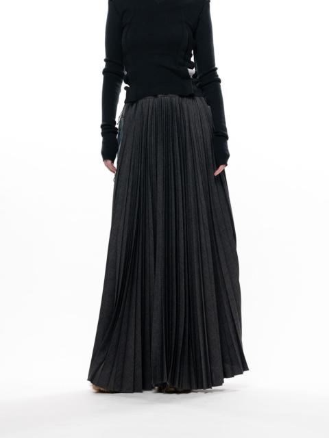 Maison MIHARAYASUHIRO Combined Pleats Denim Skirt