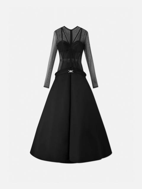 VERSACE Medusa '95 Bustier Box Pleat Gown