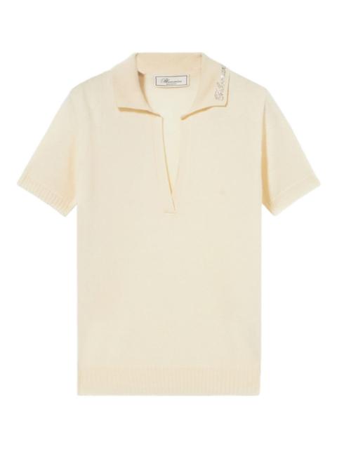 Blumarine polo-collar sweater