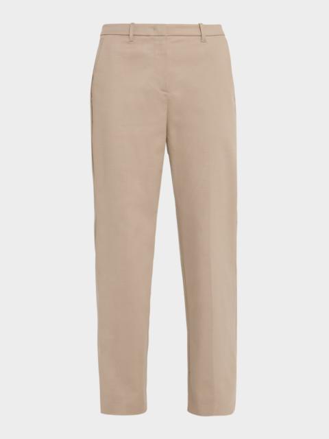 EMPORIO ARMANI Cotton Couture Straight-Leg Trousers