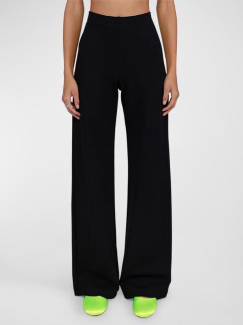 LESET Rio Wide-Leg Ponte Pants