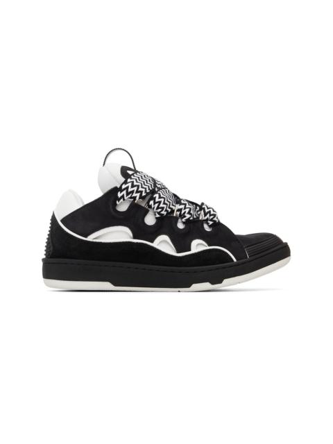 Lanvin Black & White Curb Sneakers