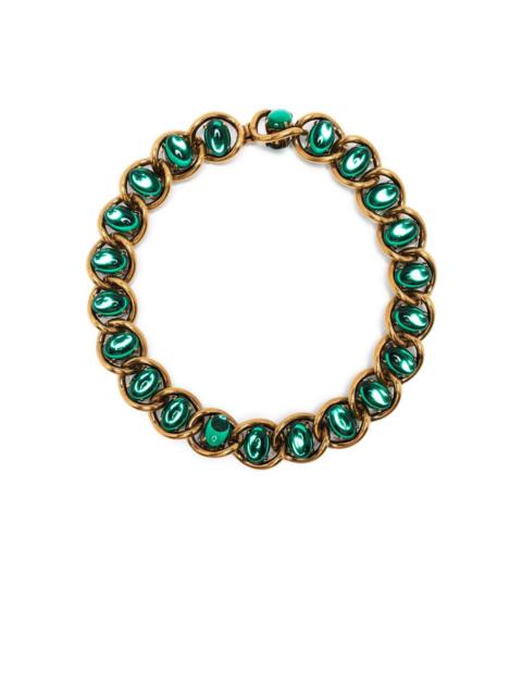 Marni cabochon-embellished chain necklace