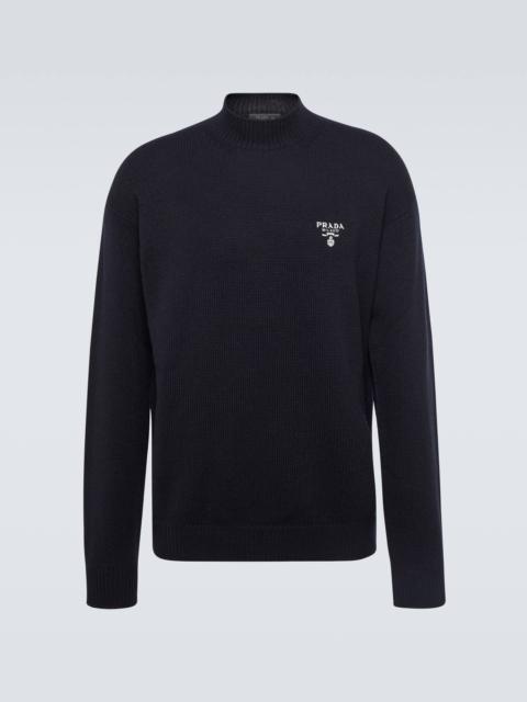 Prada Logo cashmere sweater