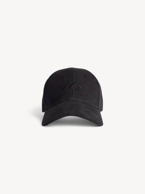 BALENCIAGA Men's Bodies Cap in Washed Black