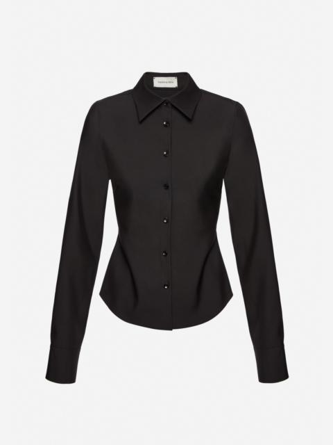 MAGDA BUTRYM Tailored wool shirt in black