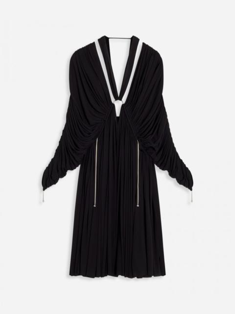 Lanvin LONG SLEEVE HALTER MINI DRESS