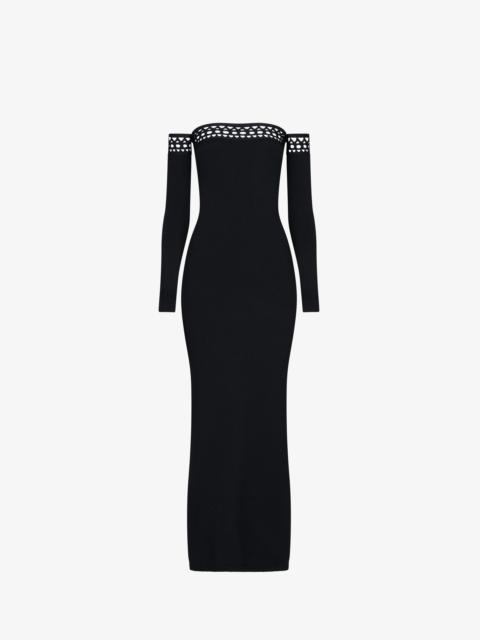 Alaïa VIENNE OFF-SHOULDER DRESS IN JERSEY