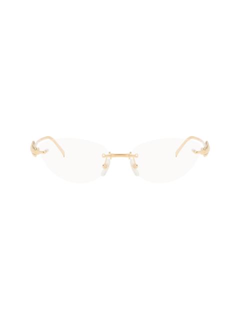 Cartier Gold 'Clash de Cartier' Cat Eye Glasses