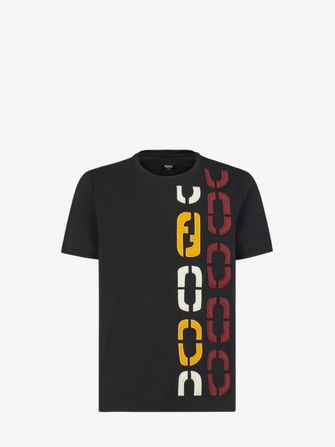FENDI Black cotton T-shirt