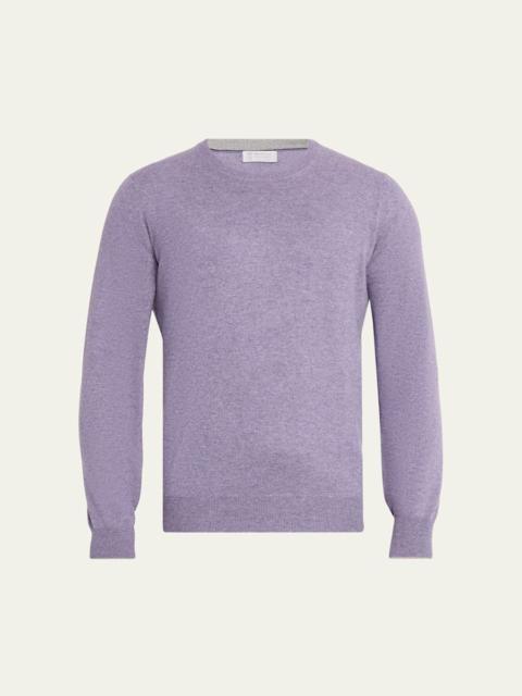 Brunello Cucinelli Men's Cashmere Melange Crewneck Sweater