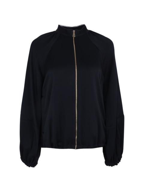 FABIANA FILIPPI balloon-sleeve satin bomber jacket
