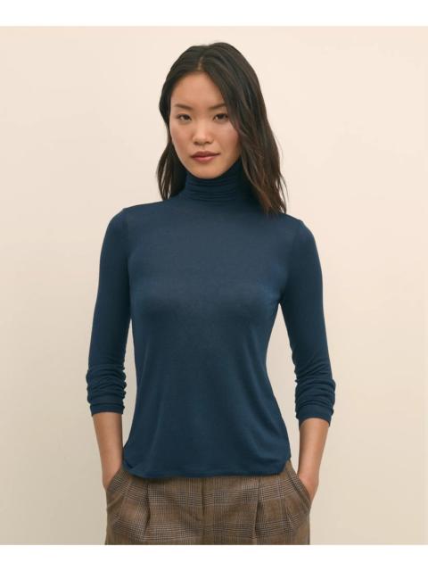 Brooks Brothers Lightweight Modal Cashmere Turtleneck