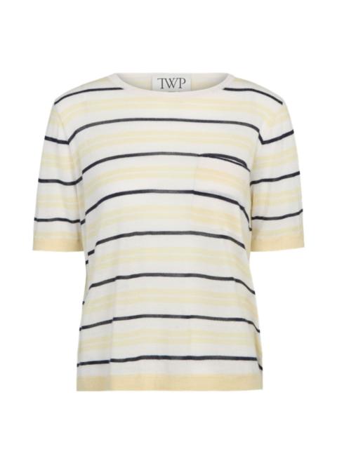 TWP striped chest-pocket T-shirt