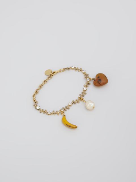 Marni BRASS GLASS AND RESIN FOUND TREASURES BRACELET