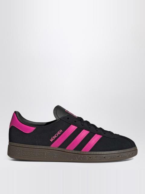 adidas Originals Sneaker München in black/fuchsia suede
