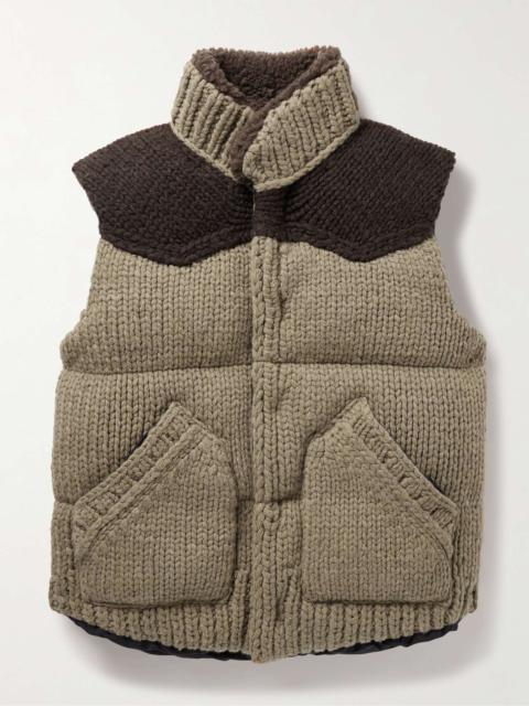 sacai Quilted Padded Wool Gilet