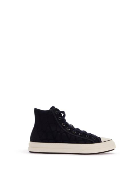 TOTALOOP TOILE ICONOGRAPHE HIGH-TOP SNEAKERS