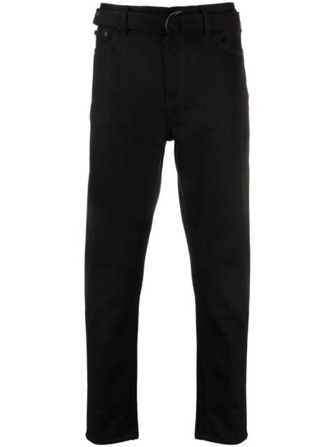 Off-White Indust belted slim-fit jeans
