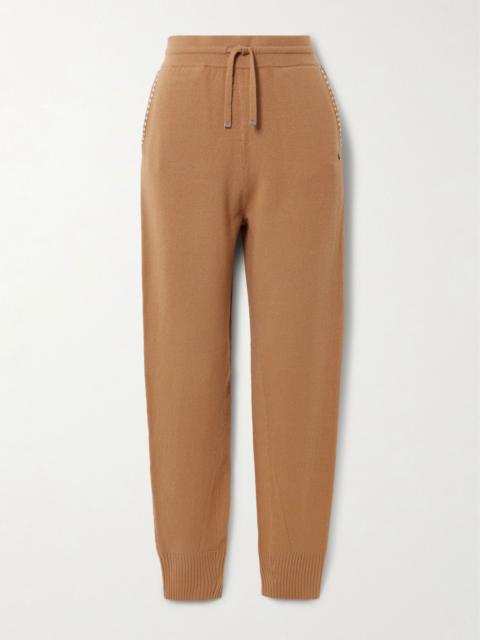 BOGNER Lily embellished wool-blend ski pants Tan
