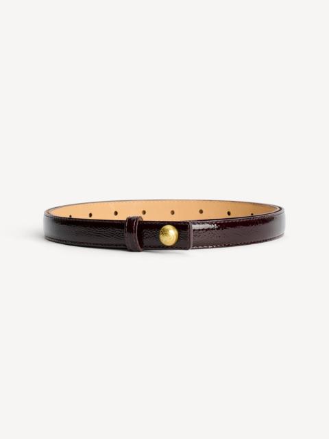 BY MALENE BIRGER Freya patent leather belt