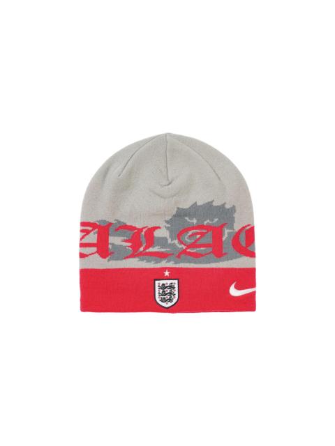Nike England Uncuffed Beanie "Palace - Pewter Grey/Cool Grey/Bright Crimson" IO9485 052