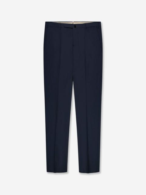 SLOWEAR Slim fit cotton poplin trousers