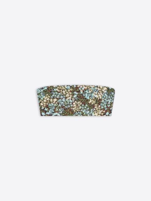 Dries Van Noten FLORAL BANDEAU TOP