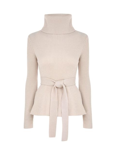Zimmermann ILLUSTRATION PEPLUM SWEATER