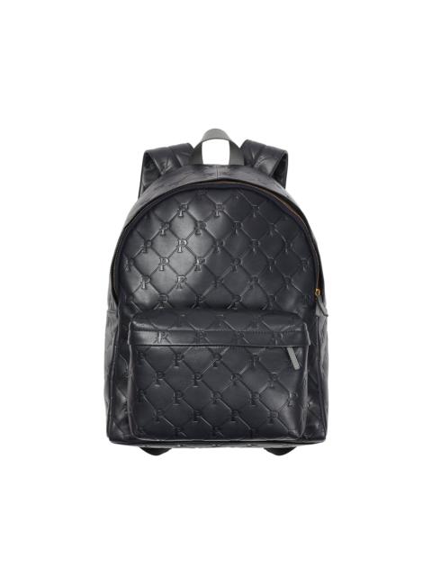 PALACE PAL-M-GRAM LEATHER BACKPACK MIDNIGHT BLUE