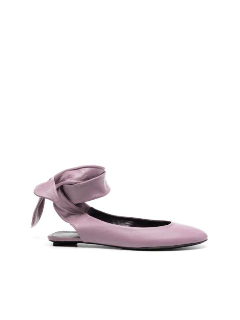 THE ATTICO Cloe leather ballerina shoes