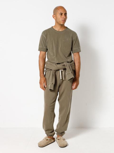 Nigel Cabourn Embroidered Arrow Sweatpant in USMC Green