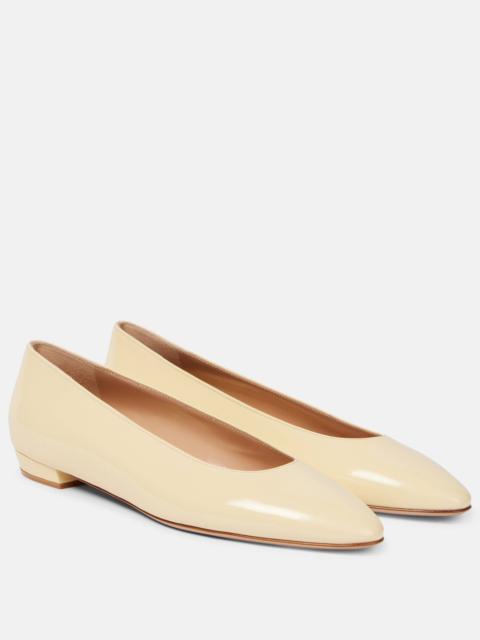 Gianvito Rossi Amelia 15 leather ballet flats